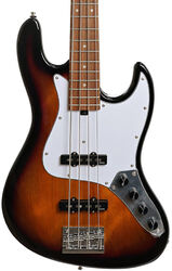 MetroExpress 21-Fret Vintage J/J Bass V2 4-String (PF) - tobacco sunburst transparent