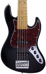 Bajo eléctrico de cuerpo sólido Sadowsky MetroExpress 21-Fret Standard J/J Bass V2 5-String (MN) - Black pearl