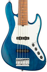 Bajo eléctrico de cuerpo sólido Sadowsky MetroLine 21-Fret Vintage J/J Bass Alder (5-String, Germany, Morado) - Ocean Blue Transparent Satin