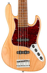 Bajo eléctrico de cuerpo sólido Sadowsky MetroLine 21-Fret Vintage J/J Bass Alder (5-String, Germany, Morado) - Natural Transparent Satin