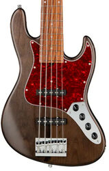 Bajo eléctrico de cuerpo sólido Sadowsky MetroLine 21-Fret Vintage J/J Bass Alder (5-String, Germany, Morado) - Nirvana Black Transparent Satin