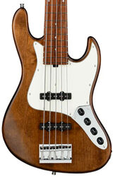 Bajo eléctrico de cuerpo sólido Sadowsky MetroLine 21-Fret Vintage J/J Bass Alder (5-String, Germany, Morado) - Antique Tobacco Transparent Satin