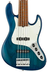 Bajo eléctrico de cuerpo sólido Sadowsky MetroLine 21-Fret Vintage J/J Bass Alder (5-String, Germany, Morado) - Bora Blue Burst Transparent Satin