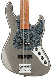 Bajo eléctrico de cuerpo sólido Sadowsky MetroExpress 21-Fret Vintage J/J Bass (4-String, MOR) - silver metallic