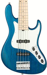 Bajo eléctrico de cuerpo sólido Sadowsky Will Lee MetroLine 22-Fret Swamp Ash 5-String (GER, MN) - Ocean Blue Transparent Satin
