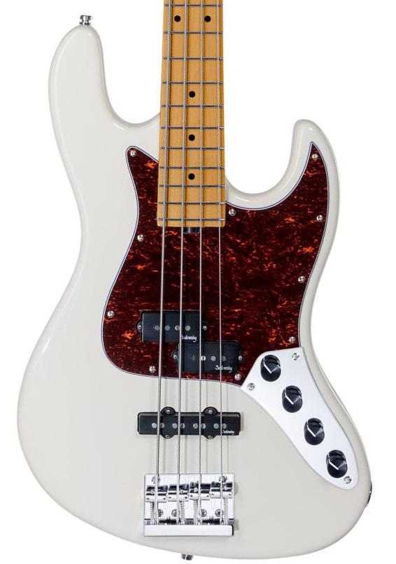 Bajo eléctrico de cuerpo sólido Sadowsky MetroExpress 21-Fret Hybrid P/J Bass V2 4-String (MN) - Olympic white