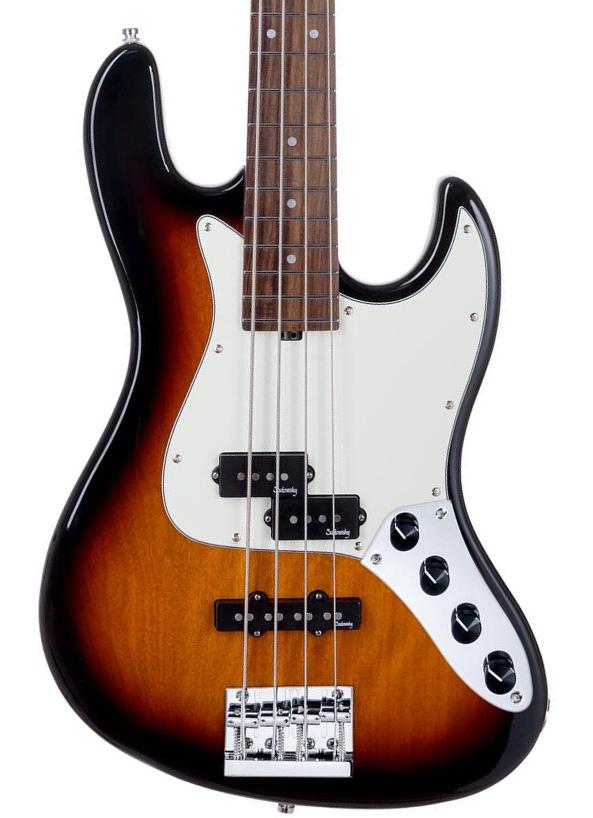 Bajo eléctrico de cuerpo sólido Sadowsky MetroExpress 21-Fret Hybrid P/J Bass V2 4-String (PF) - Tobacco burst