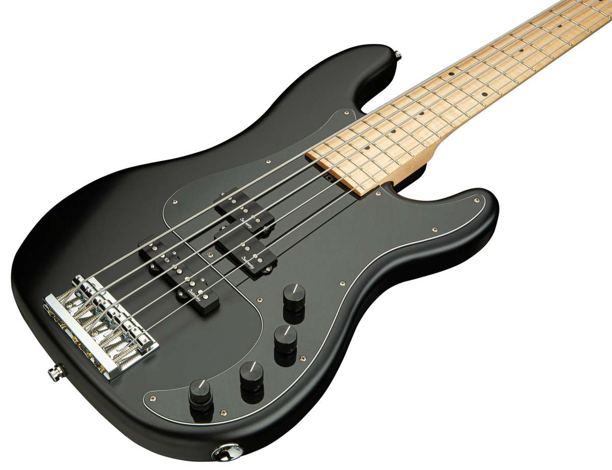 Sadowsky Hybrid P/j Bass Ash 21 Fret 5c Metroline All Mn - Solid Black Satin - Bajo eléctrico de cuerpo sólido - Variation 2