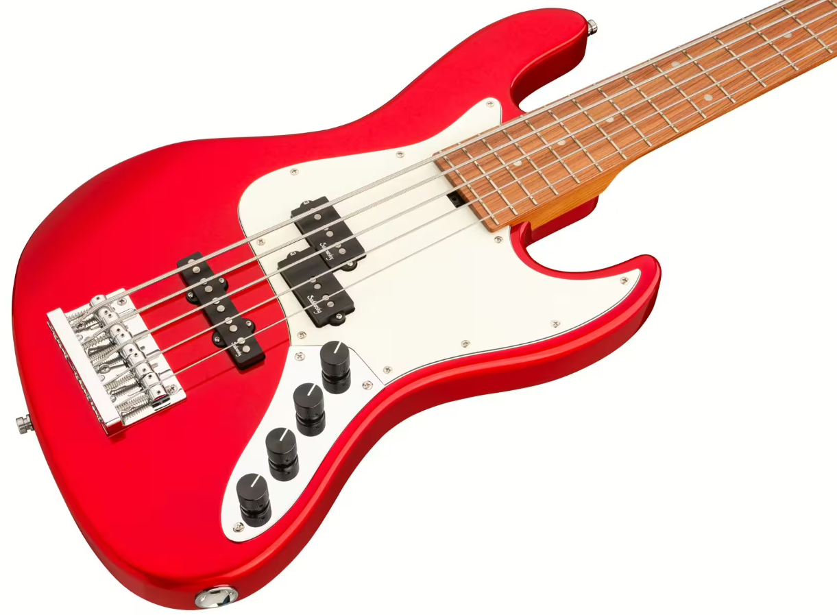 Sadowsky Hybrid Pj Bass 21-fret 5c Metroexpress Mor - Candy Apple Red Metallic - Bajo eléctrico de cuerpo sólido - Variation 2