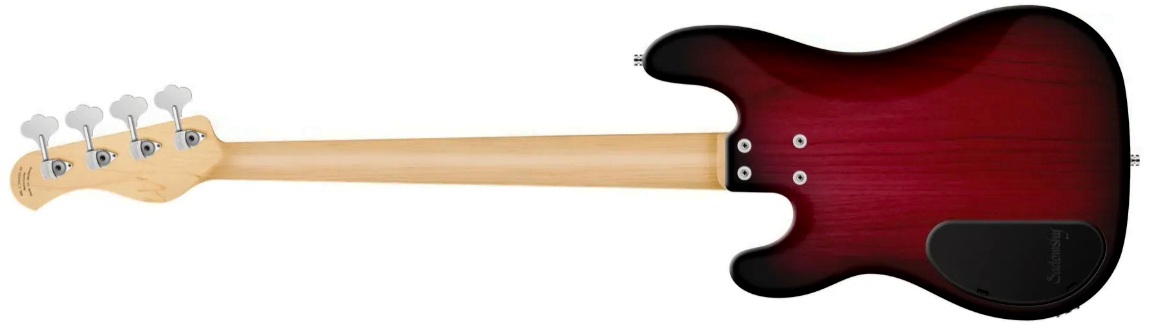 Sadowsky Hybrid Pj Bass 21 Fret Alder 4c Metroline All Active Mor - Burgundy Blackburst Transparent Satin - Bajo eléctrico de cuerpo sólido - Variatio