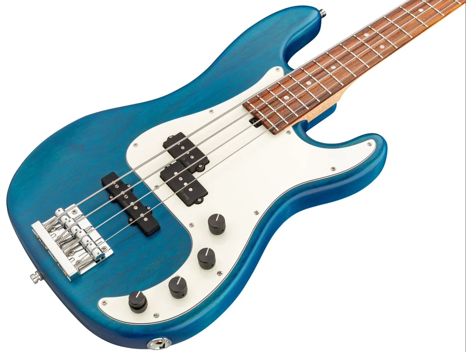 Sadowsky Hybrid Pj Bass 21 Fret Alder 4c Metroline All Active Mor - Ocean Blue Transparent Satin - Bajo eléctrico de cuerpo sólido - Variation 2