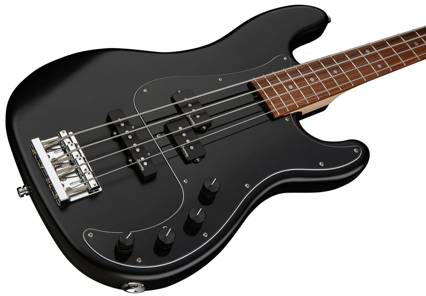Sadowsky Hybrid Pj Bass 21 Fret Alder 4c Metroline All Active Mor - Solid Black Satin - Bajo eléctrico de cuerpo sólido - Variation 2