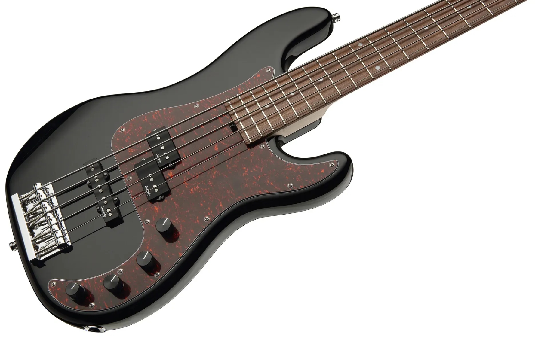 Sadowsky Hybrid Pj Bass 21 Fret Alder 5c Metroline All Active Mor - Solid Black High Polish - Bajo eléctrico de cuerpo sólido - Variation 2