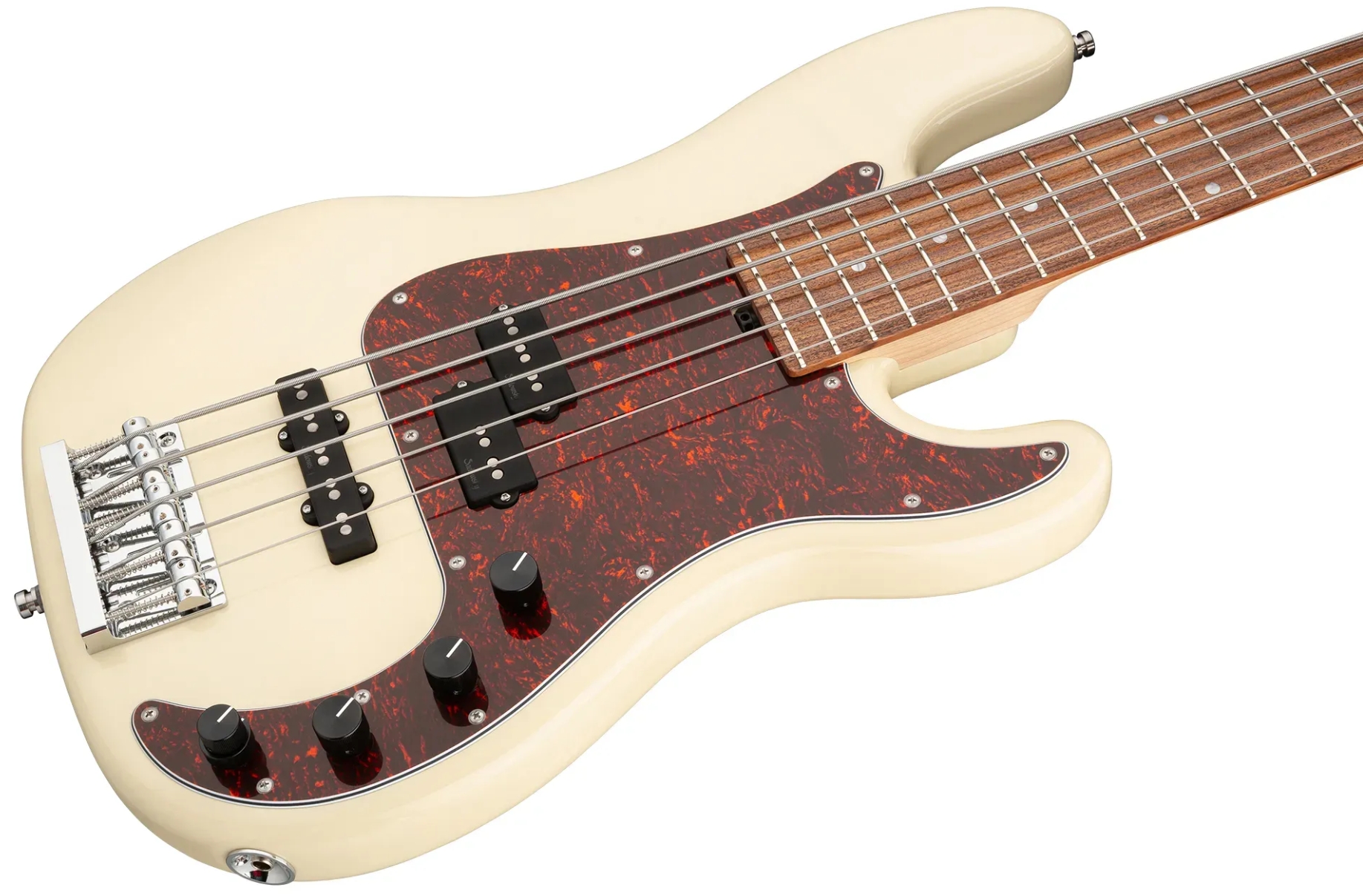 Sadowsky Hybrid Pj Bass 21 Fret Alder 5c Metroline All Active Mor - Solid Olympic White - Bajo eléctrico de cuerpo sólido - Variation 2