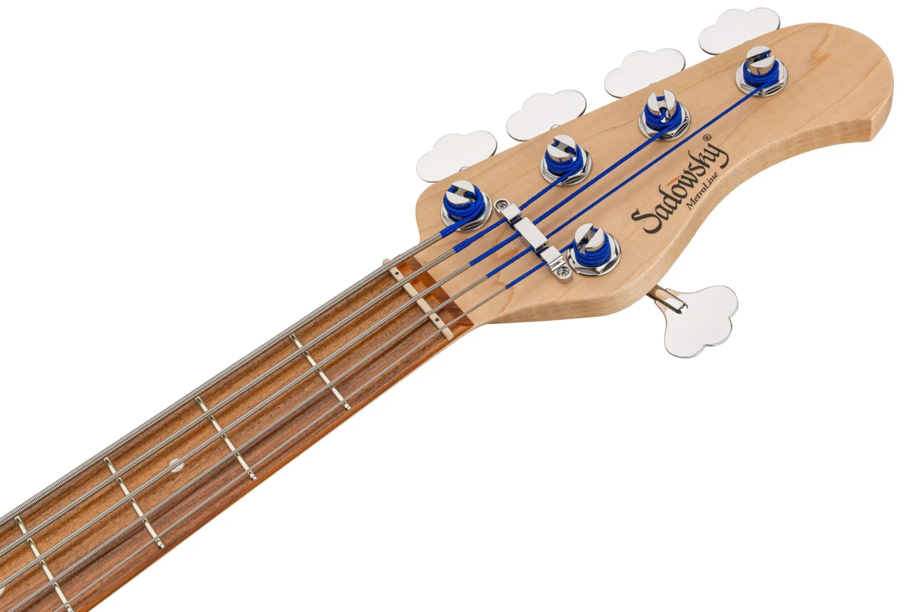 Sadowsky Hybrid Pj Bass 21 Fret Alder 5c Metroline All Active Mor - Ocean Blue Transparent Satin - Bajo eléctrico de cuerpo sólido - Variation 4