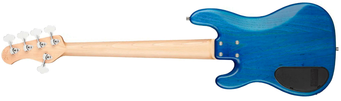Sadowsky Hybrid Pj Bass 21 Fret Ash 5c Metroline All Active Mn - Ocean Blue Transparent Satin - Bajo eléctrico de cuerpo sólido - Variation 1