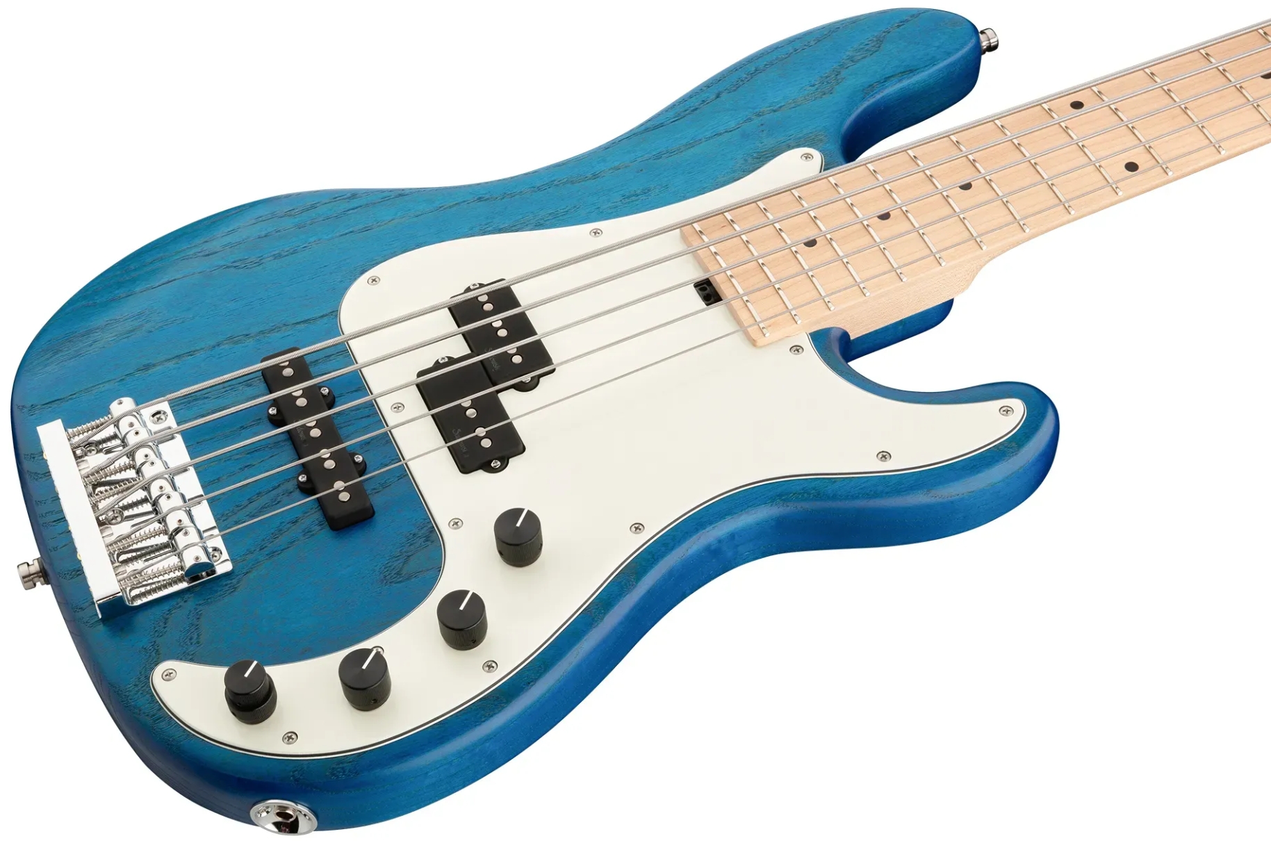 Sadowsky Hybrid Pj Bass 21 Fret Ash 5c Metroline All Active Mn - Ocean Blue Transparent Satin - Bajo eléctrico de cuerpo sólido - Variation 2