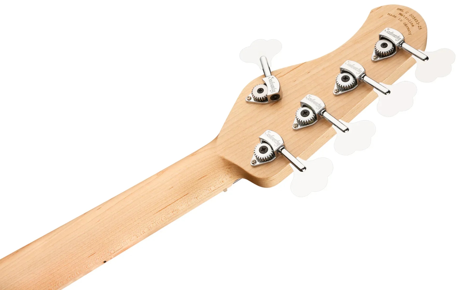 Sadowsky Hybrid Pj Bass 21 Fret Ash 5c Metroline All Active Mn - Natural Transparent Satin - Bajo eléctrico de cuerpo sólido - Variation 5