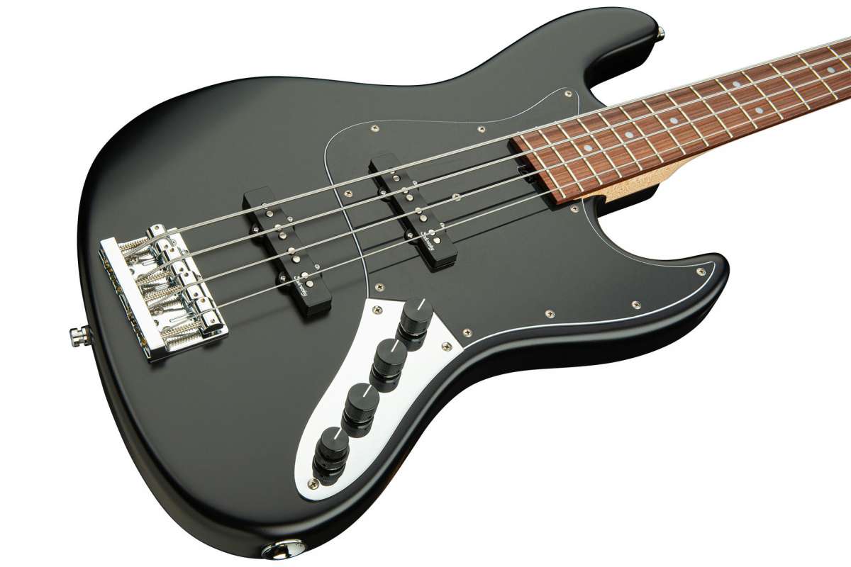 Sadowsky Vintage J/j Bass 21 Fret Alder 4c Metroline All Active Mor - Solid Black Satin - Bajo eléctrico de cuerpo sólido - Variation 2