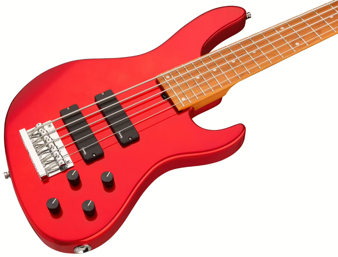 Sadowsky Modern Bass 24-fret 5c Metroexpress Active Mn - Candy Apple Red Metallic - Bajo eléctrico de cuerpo sólido - Variation 2