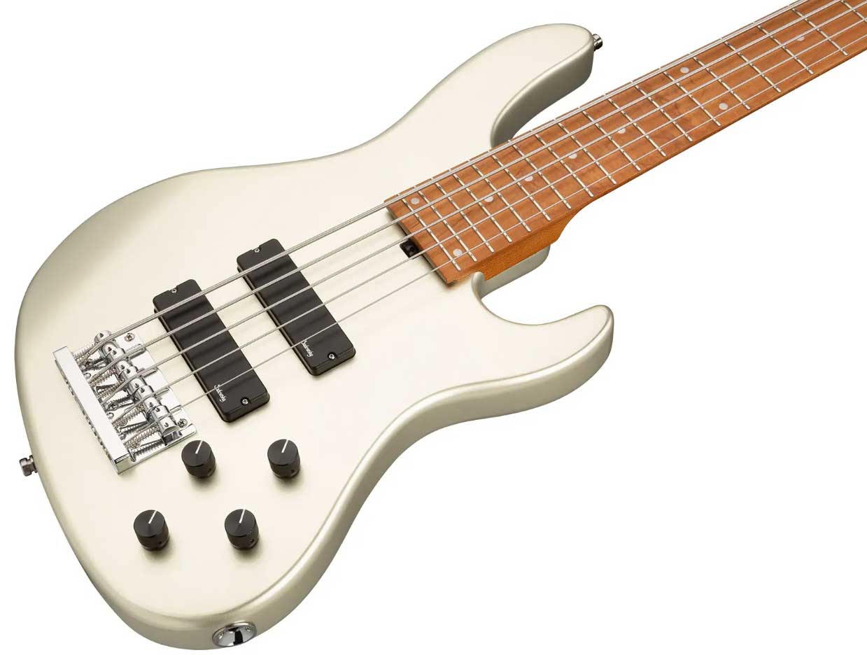 Sadowsky Modern Bass 24-fret 5c Metroexpress Active Mn - Solid Champagne Metallic - Bajo eléctrico de cuerpo sólido - Variation 2