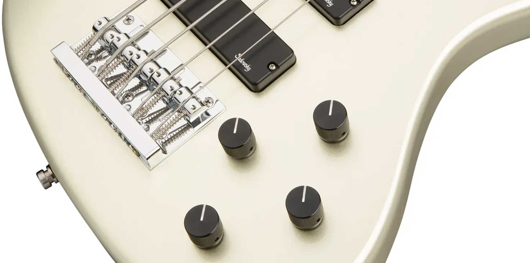Sadowsky Modern Bass 24-fret 5c Metroexpress Active Mn - Solid Champagne Metallic - Bajo eléctrico de cuerpo sólido - Variation 3