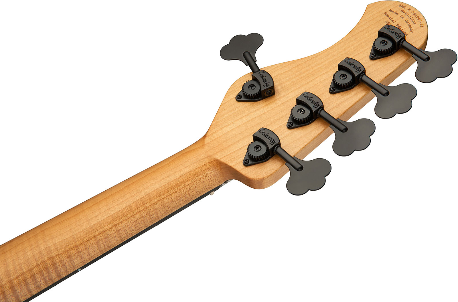 Sadowsky Modern Bass 24 Fret 5c Metroline Ltd 2021 All Okoume Active Mor - Natural - Bajo eléctrico de cuerpo sólido - Variation 5