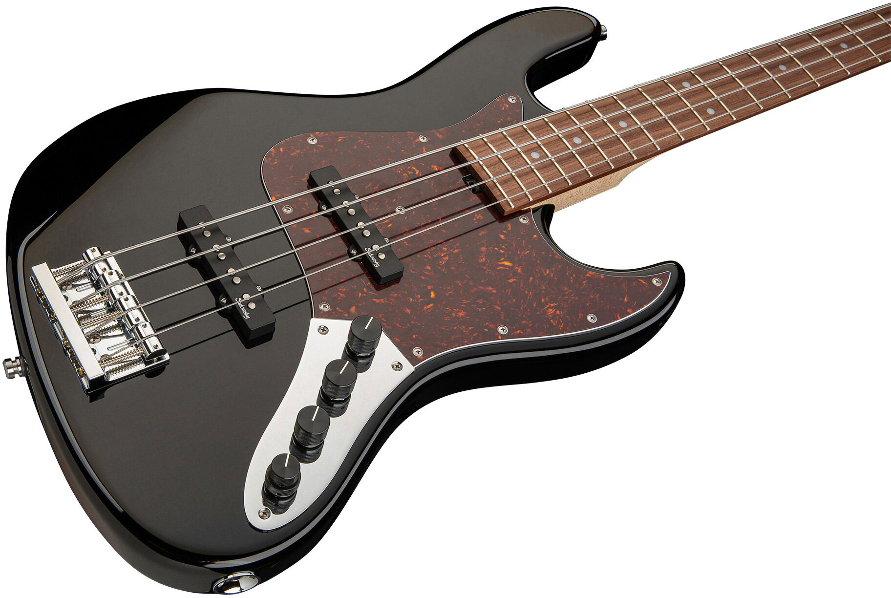 Sadowsky Modern Bass 24 Fret Alder 4c Metroline All Active Mor - Solid Black High Polish - Bajo eléctrico de cuerpo sólido - Variation 2