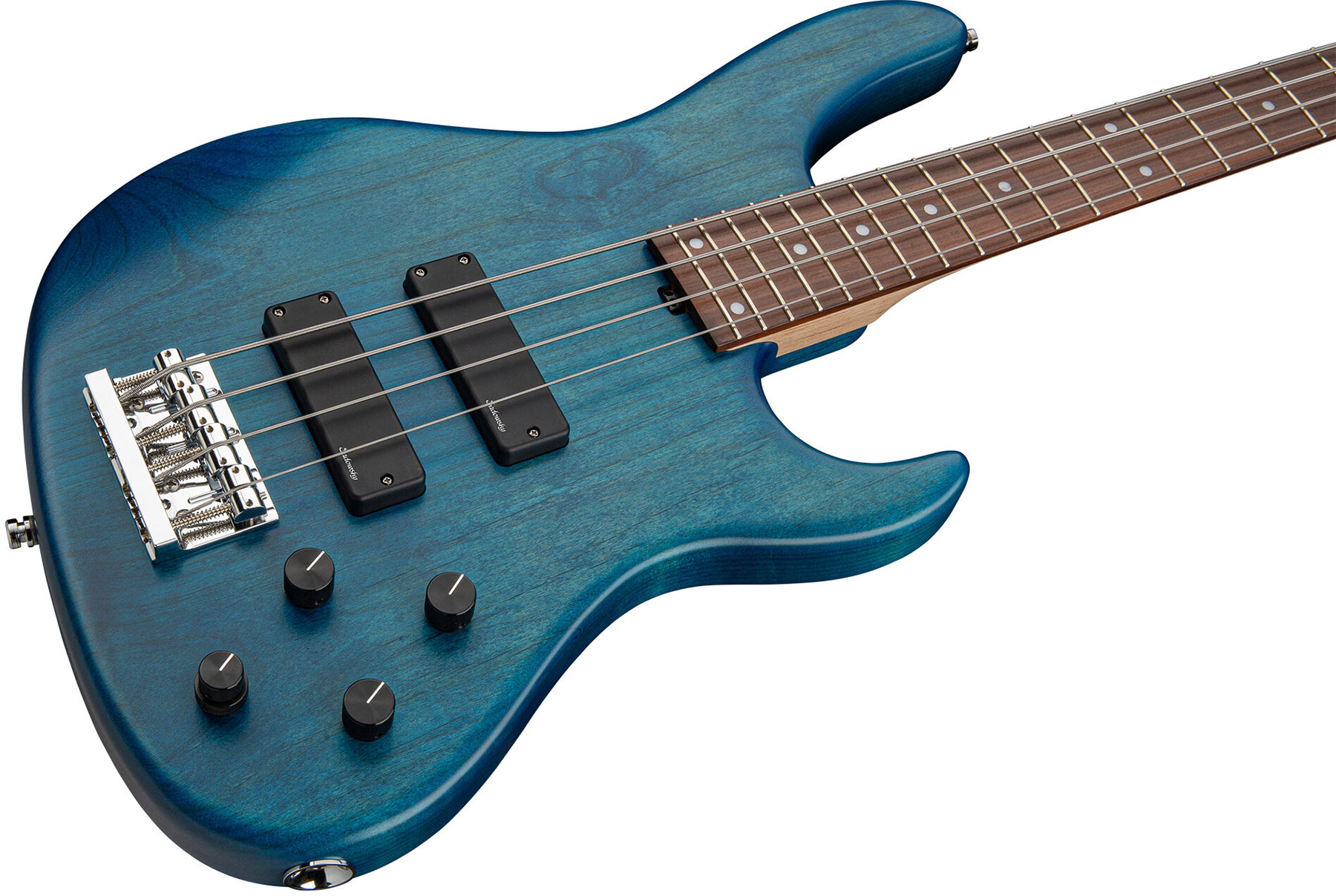 Sadowsky Modern Bass 24 Fret Alder 4c Metroline All Active Mor - Blue Transparent Satin - Bajo eléctrico de cuerpo sólido - Variation 2