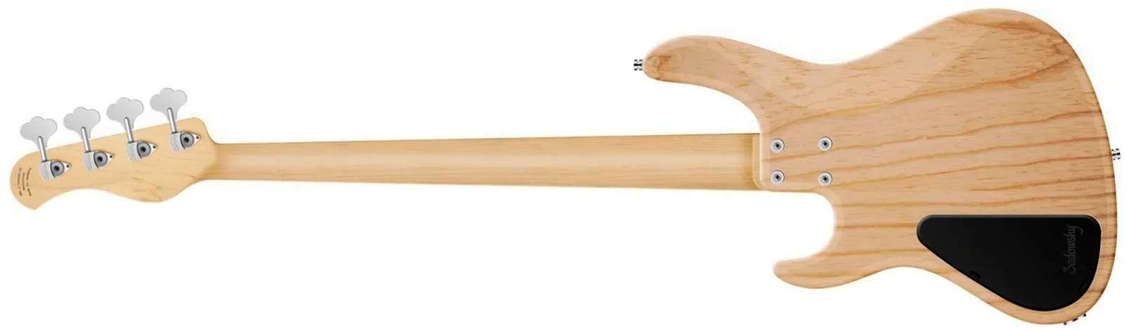 Sadowsky Modern Bass 24 Fret Ash 4c Metroline All Active Mn - Natural Transparent Satin - Bajo eléctrico de cuerpo sólido - Variation 1