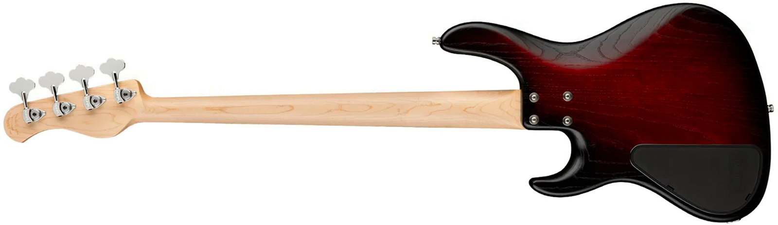 Sadowsky Modern Bass 24 Fret Ash 4c Metroline All Active Mn - Burgundy Blackburst Transparent Satin - Bajo eléctrico de cuerpo sólido - Variation 1