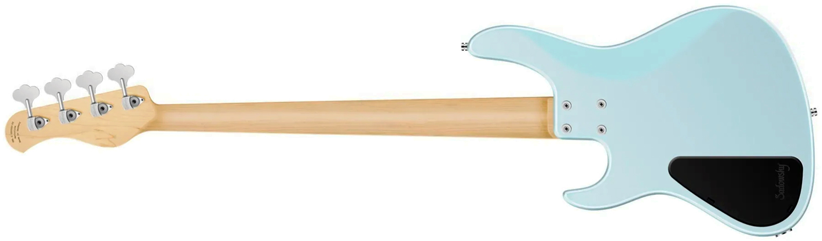 Sadowsky Modern Bass 24 Fret Ash 4c Metroline All Active Mn - Solid Ice Blue Metallic Satin - Bajo eléctrico de cuerpo sólido - Variation 1