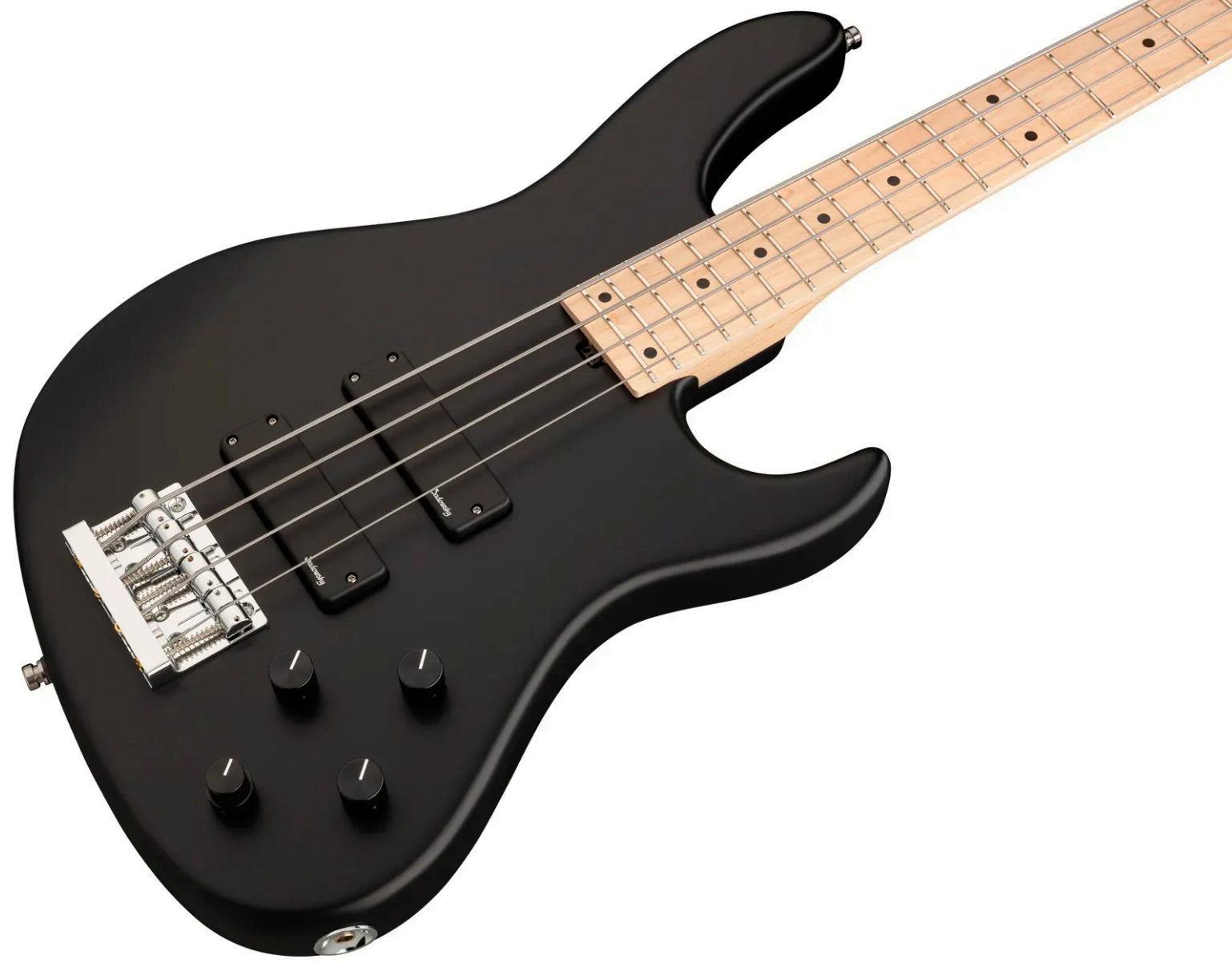 Sadowsky Modern Bass 24 Fret Ash 4c Metroline All Active Mn - Solid Black Satin - Bajo eléctrico de cuerpo sólido - Variation 2