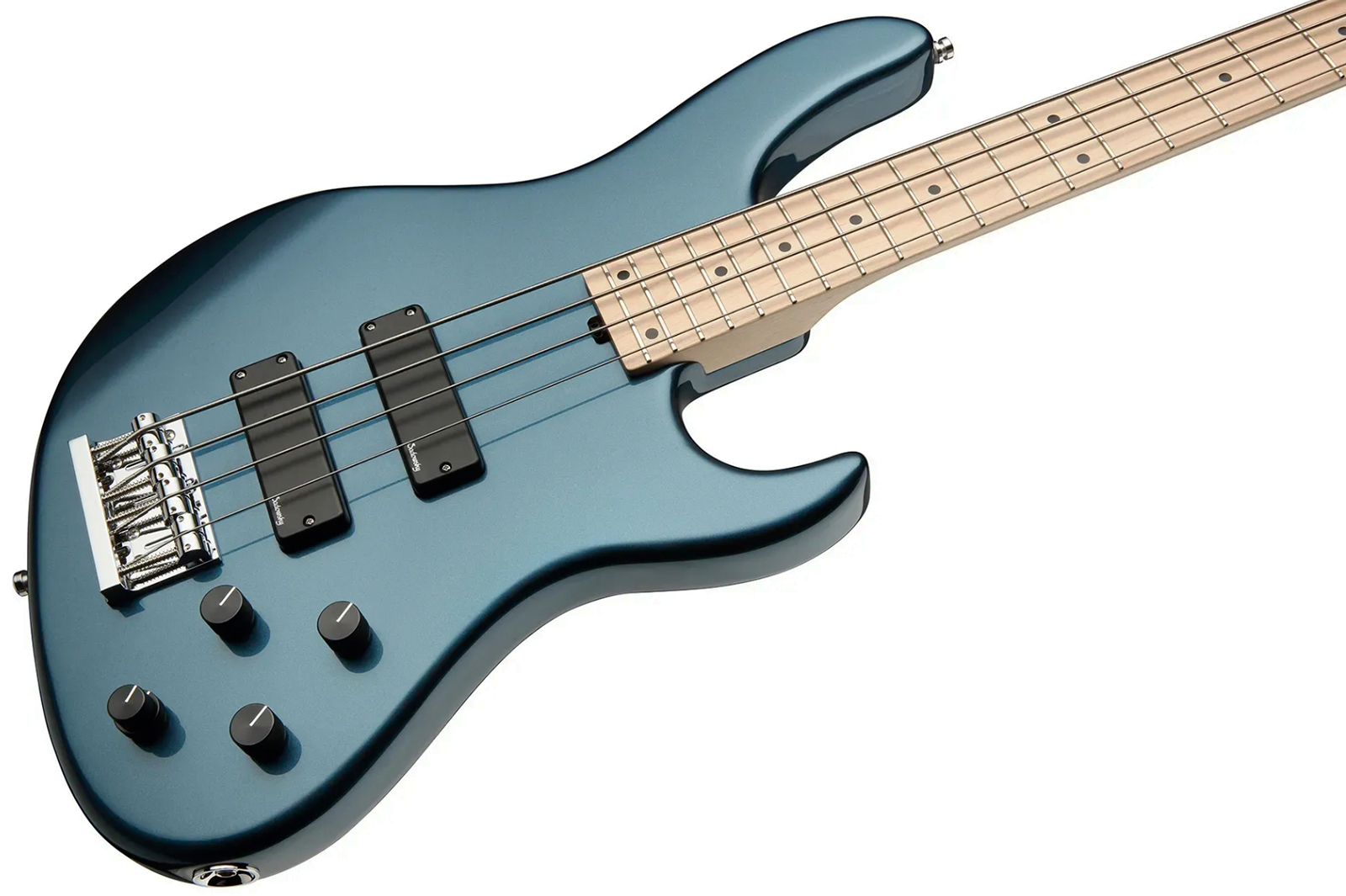 Sadowsky Modern Bass 24 Fret Ash 4c Metroline All Active Mn - Solid Dark Lake Placid Blue Metallic - Bajo eléctrico de cuerpo sólido - Variation 2