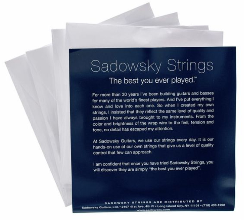 Sadowsky Sbs 45 Blue Label Stainless Steel Electric Bass 45-105 - Cuerdas para bajo eléctrico - Variation 1