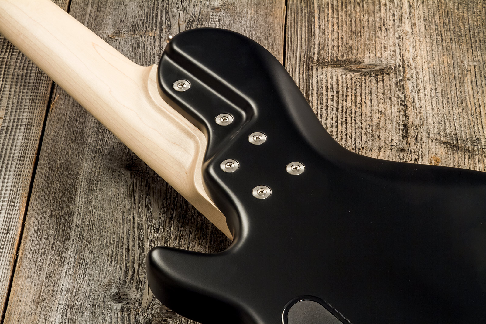 Sadowsky Single Cut Bass 24f Ash 5c Metroline All Active Mn - Satin Black Pearl - Bajo eléctrico de cuerpo sólido - Variation 5