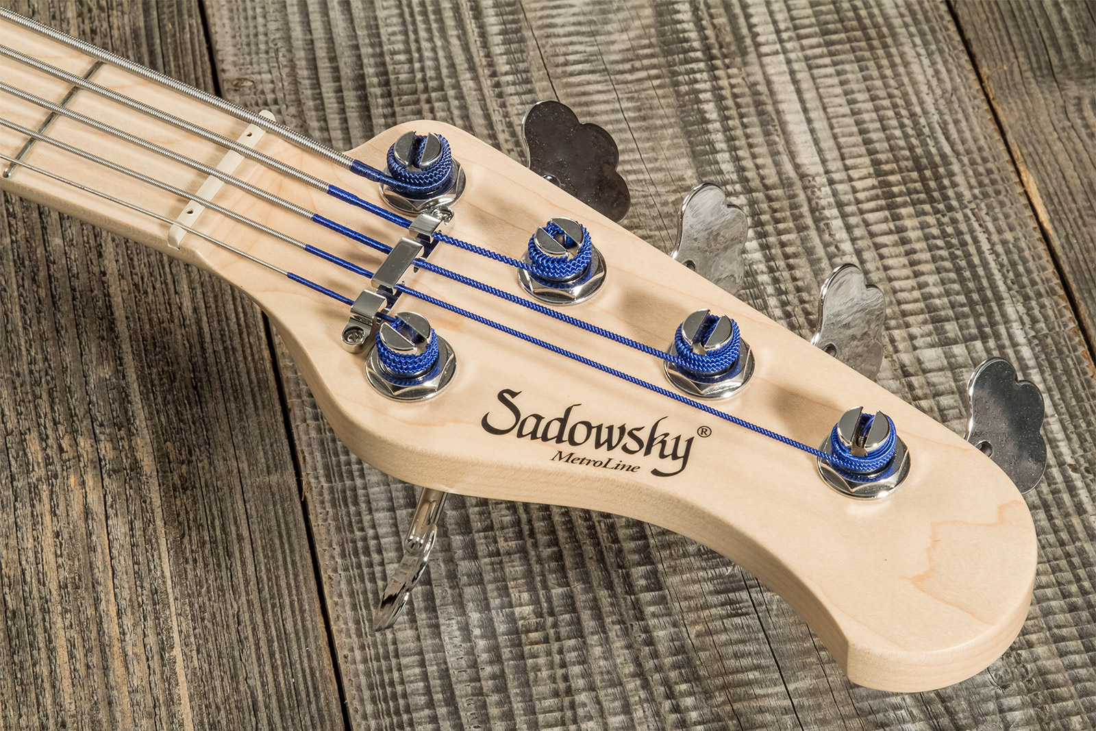 Sadowsky Single Cut Bass 24f Ash 5c Metroline All Active Mn - Satin Black Pearl - Bajo eléctrico de cuerpo sólido - Variation 1