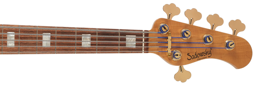 Sadowsky Standard Jj Bass 21 Fret 5c Metroline Ltd All Active Rw - Majestic Red Transparent Satin - Bajo eléctrico de cuerpo sólido - Variation 3