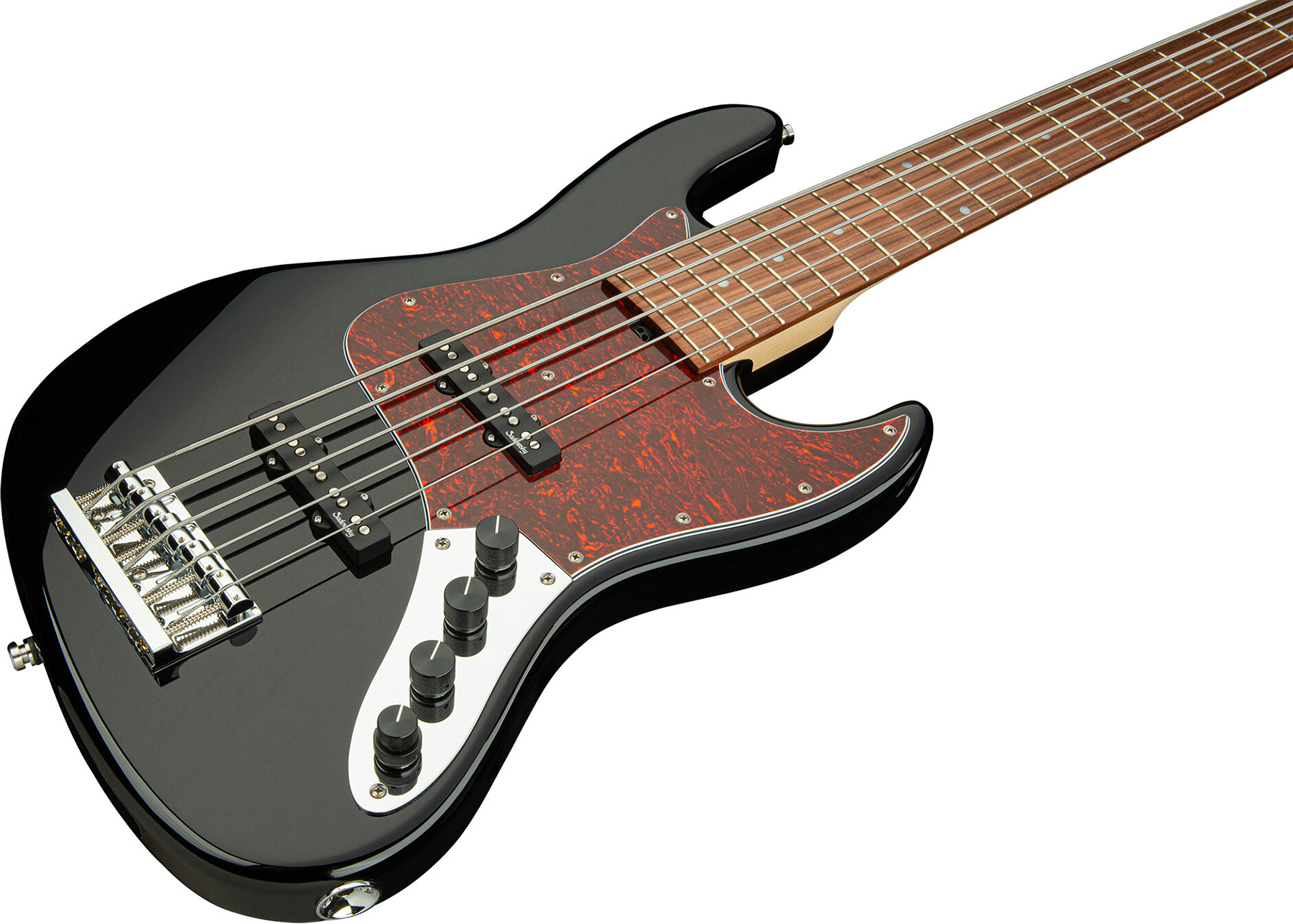 Sadowsky Vintage J/j Bass 21 Fret Alder 5c Metroline All Active Mor - Solid Black High Polish - Bajo eléctrico de cuerpo sólido - Variation 2