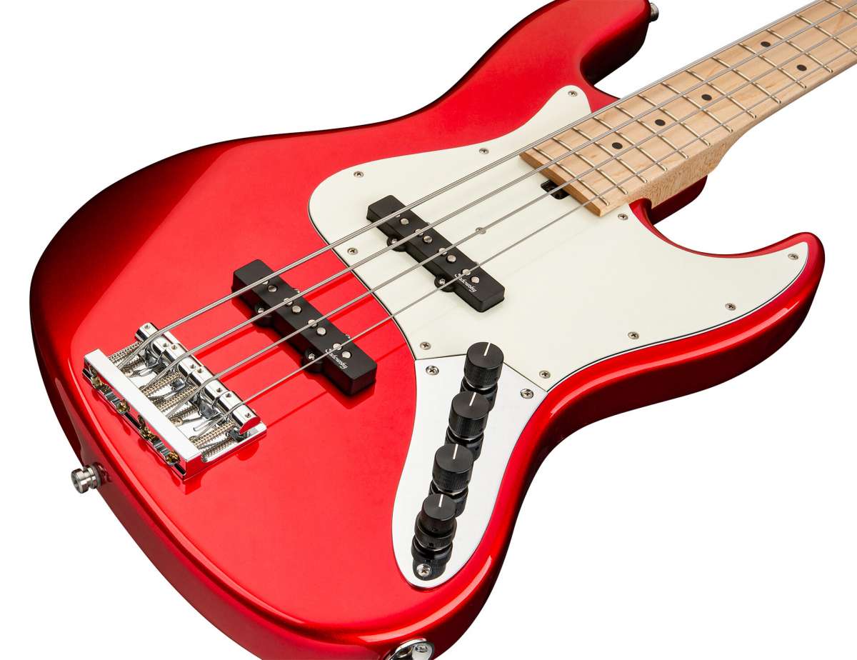 Sadowsky Vintage J/j Bass 21 Fret Ash 4c Metroline All Active Mn - Candy Apple Red - Bajo eléctrico de cuerpo sólido - Variation 2