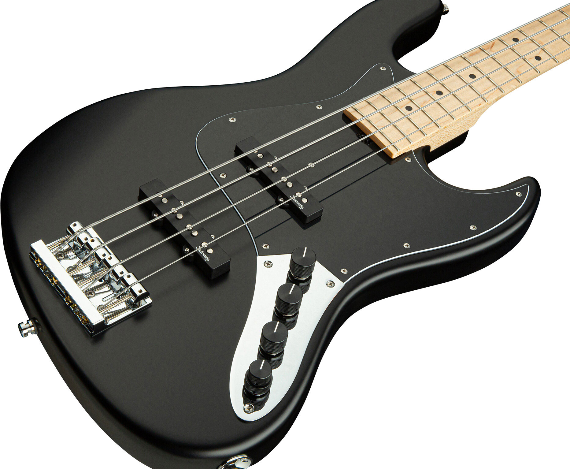 Sadowsky Vintage J/j Bass 21 Fret Ash 4c Metroline All Active Mn - Solid Black Satin - Bajo eléctrico de cuerpo sólido - Variation 2