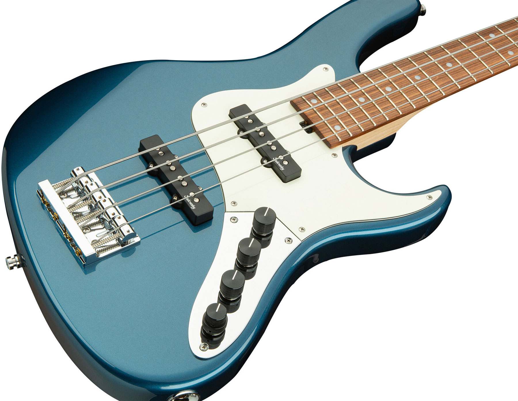 Sadowsky Vintage J/j Bass 24 Fret Alder 4c Metroline All Active Mor - Dark Lake Placid Blue Metallic - Bajo eléctrico de cuerpo sólido - Variation 2