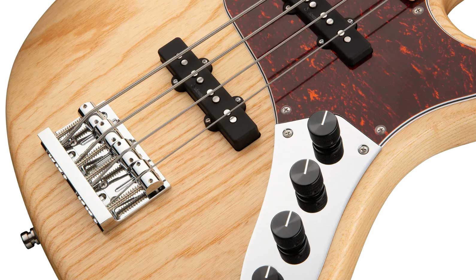Sadowsky Vintage J/j Bass 24 Fret Ash 4c Metroline All Active Mn - Natural Satin - Bajo eléctrico de cuerpo sólido - Variation 3