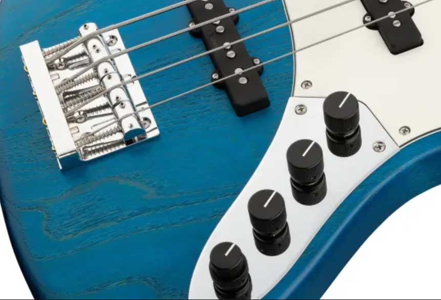 Sadowsky Vintage J/j Bass 24 Fret Ash 4c Metroline All Active Mn - Ocean Blue Trans. Satin - Bajo eléctrico de cuerpo sólido - Variation 3