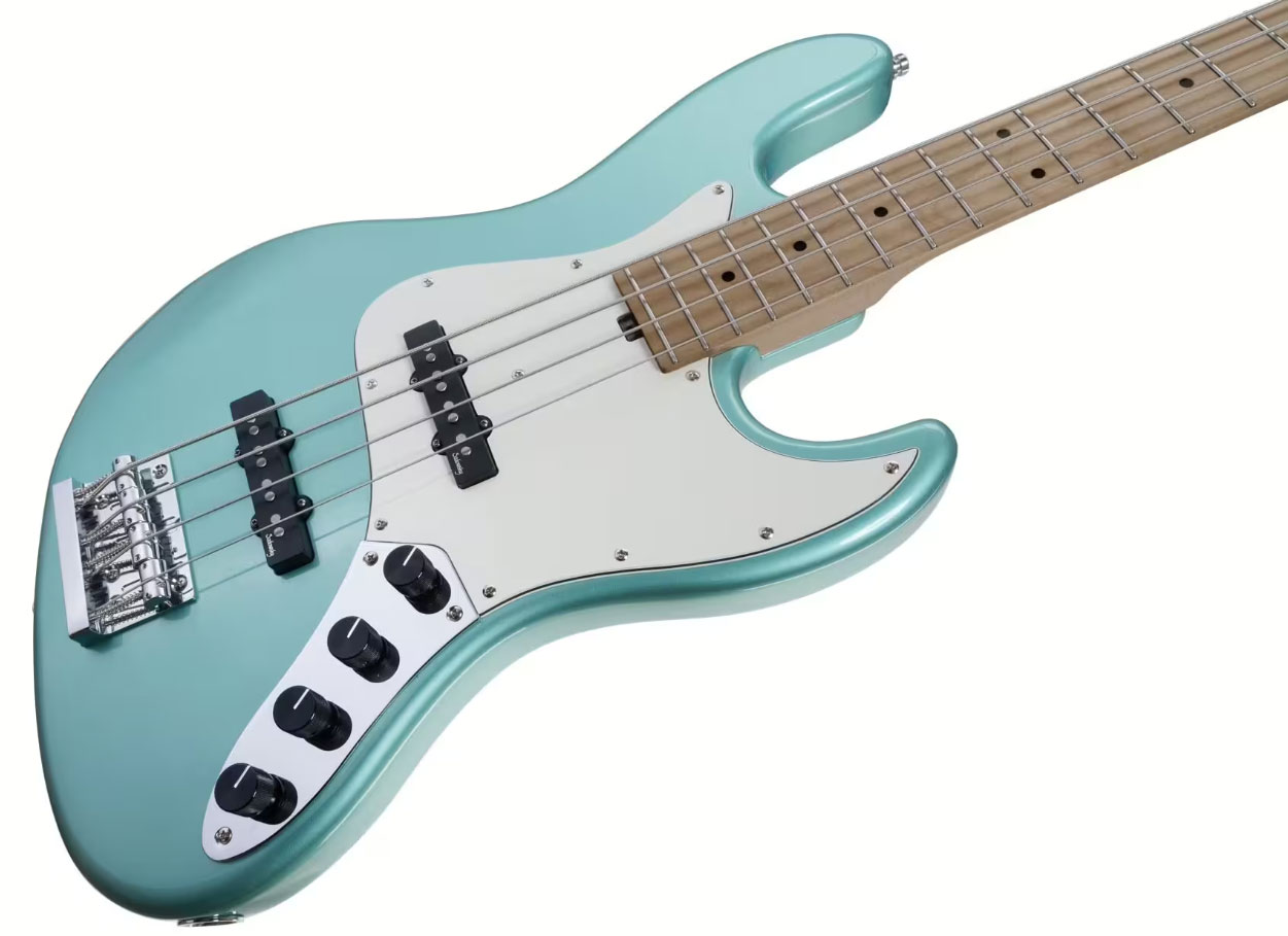 Sadowsky Vintage Jj Bass 21 Fret 4c Metroexpress V2 Mn - Sage Green Metallic - Bajo eléctrico de cuerpo sólido - Variation 2