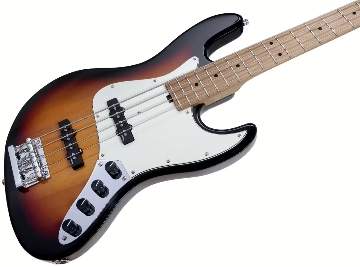 Sadowsky Vintage Jj Bass 21 Fret 4c Metroexpress V2 Mn - Tobacco Sunburst Transparent - Bajo eléctrico de cuerpo sólido - Variation 2