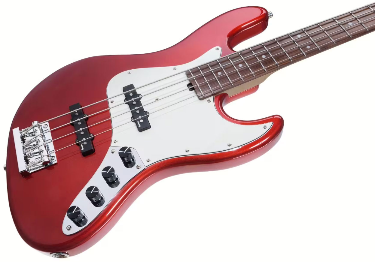 Sadowsky Vintage Jj Bass 21 Fret 4c Metroexpress V2 Pf - Candy Apple Red Metallic - Bajo eléctrico de cuerpo sólido - Variation 2