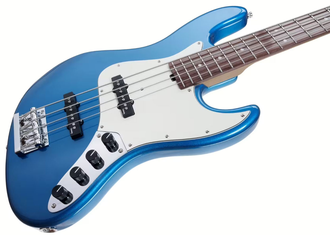 Sadowsky Vintage Jj Bass 21 Fret 4c Metroexpress V2 Pf - Ocean Blue Metallic - Bajo eléctrico de cuerpo sólido - Variation 2