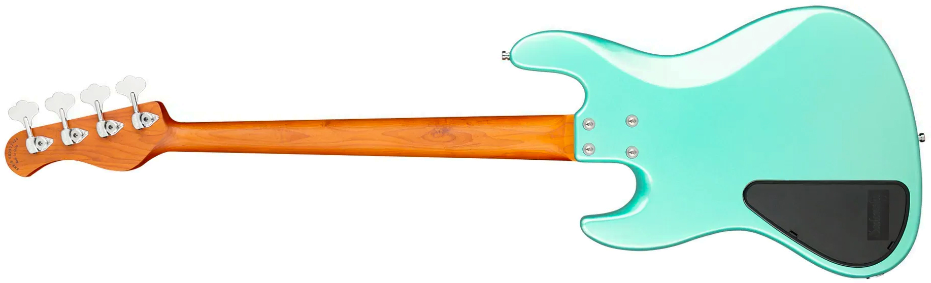 Sadowsky Vintage Jj Bass 21 Fret 4c Metroexpress V2 Pf - Sage Green Metallic - Bajo eléctrico de cuerpo sólido - Variation 6