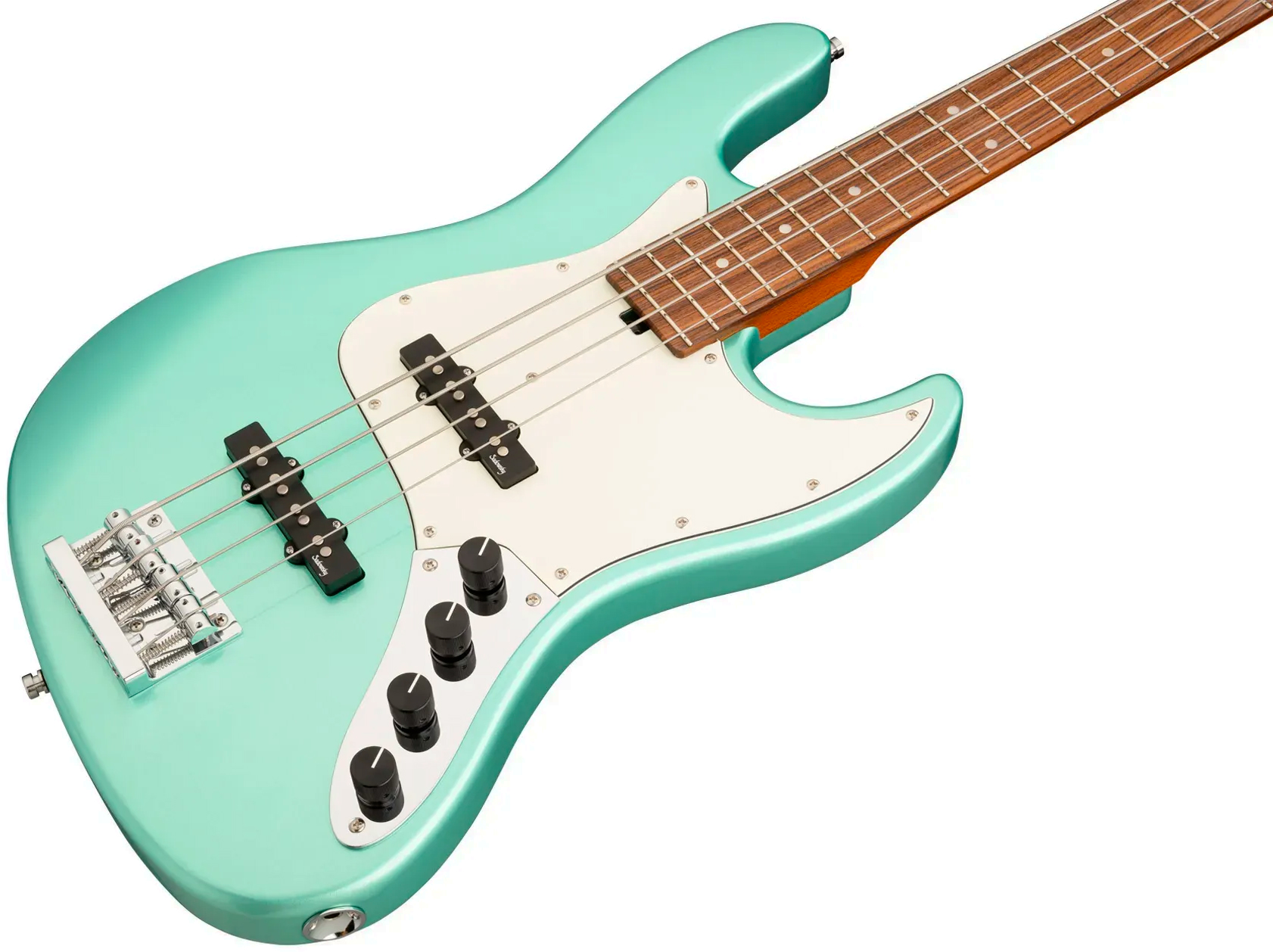 Sadowsky Vintage Jj Bass 21 Fret 4c Metroexpress V2 Pf - Sage Green Metallic - Bajo eléctrico de cuerpo sólido - Variation 7